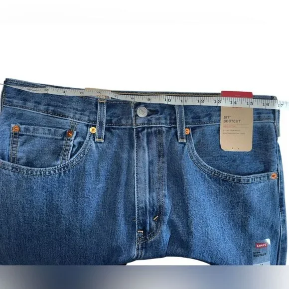 Levi's Men's Blue Jeans Size 34x34 517 Bootcut NWT - Picture 5 of 8